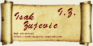 Isak Žujević vizit kartica